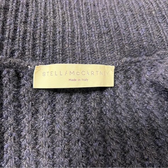 Stella McCartney Women's Square Knit Cashmere Longline Cardigan Sweater 8 - Picture 6 of 16